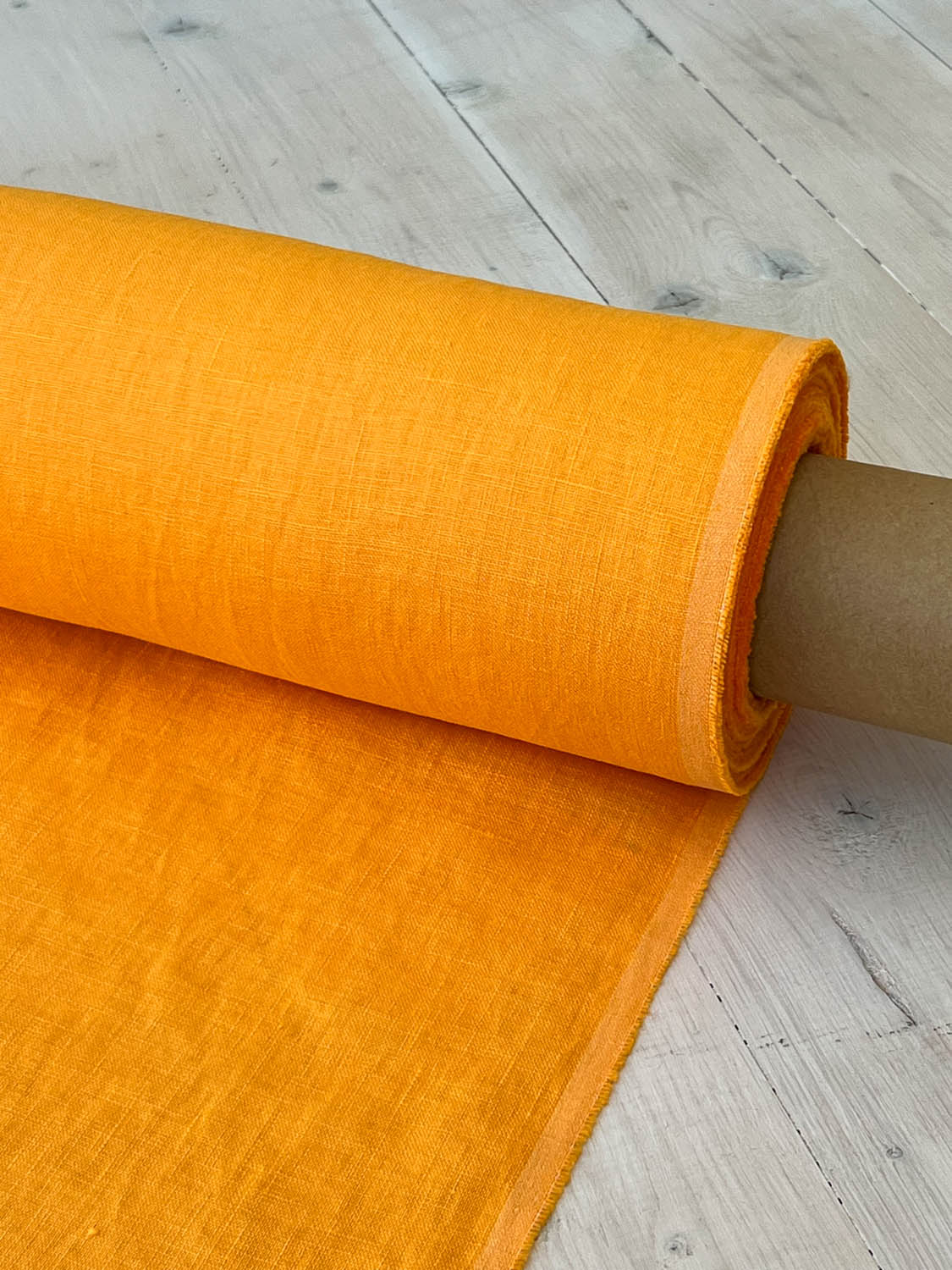 Radiant Yellow Linen Fabric