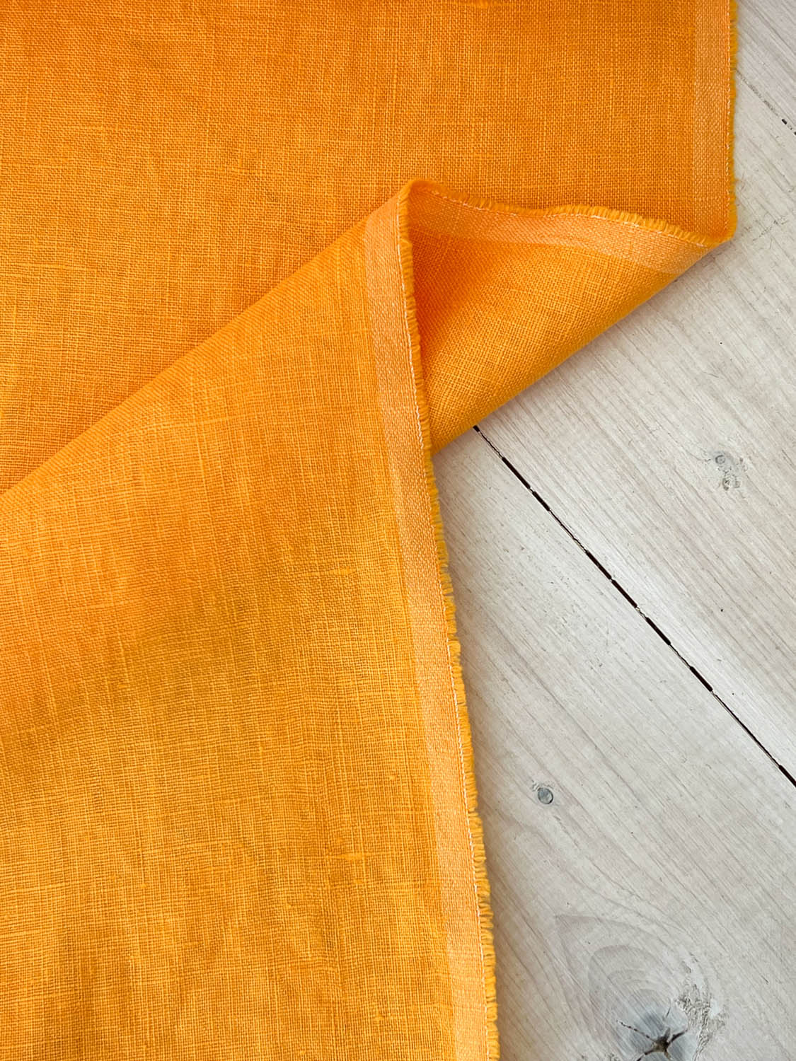 Radiant Yellow Linen Fabric