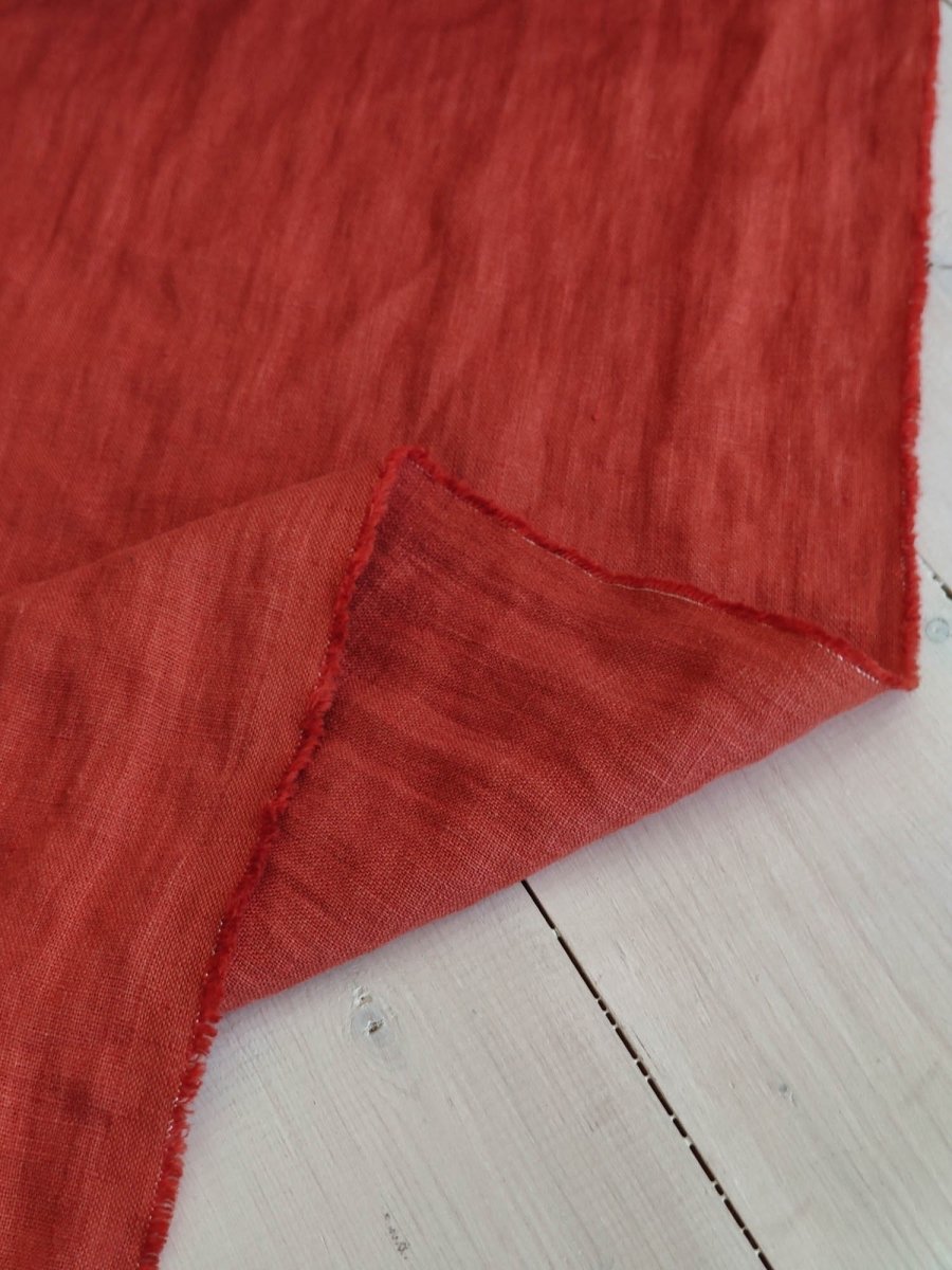 Coral red - earthytextiles
