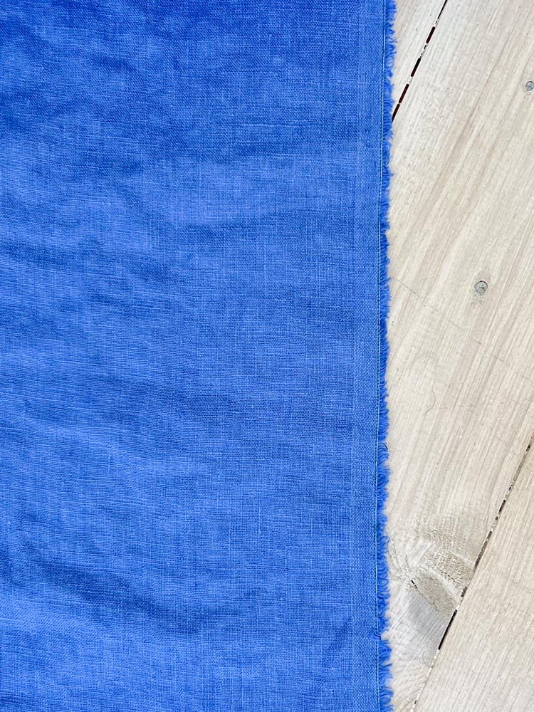 Granada sky linen fabric - earthytextiles