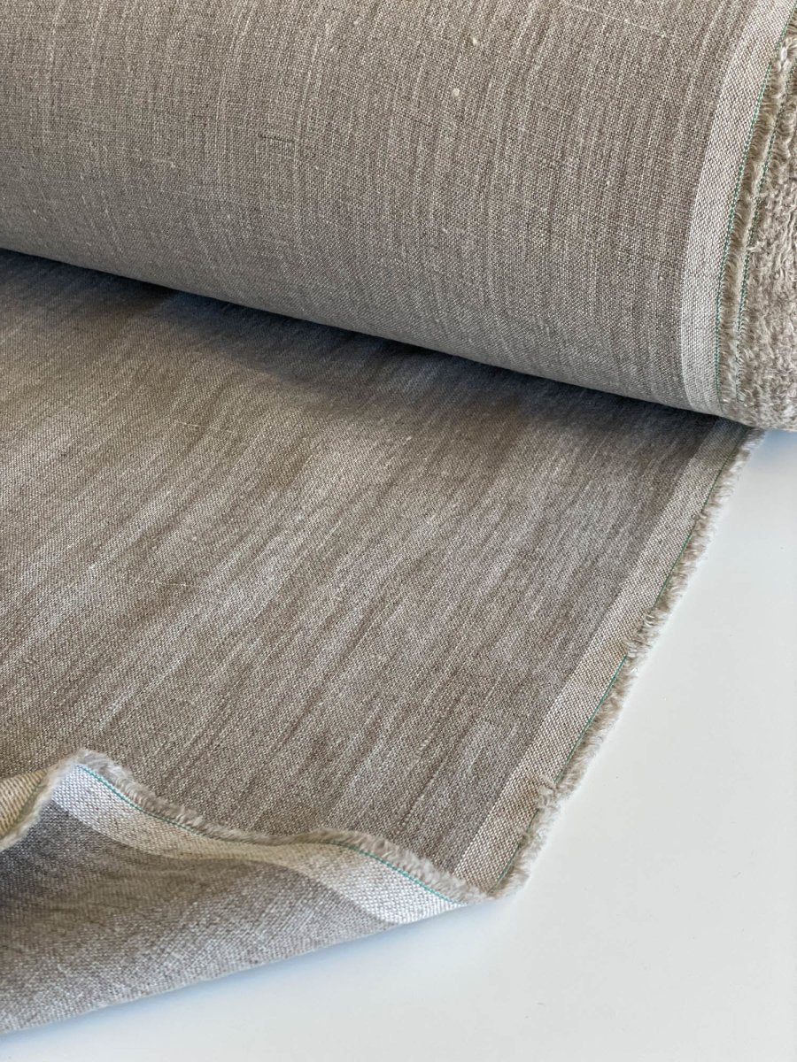 Natural (undyed) linen fabric - earthytextiles