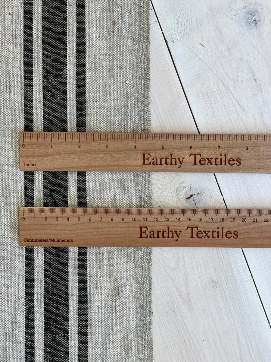 Natural with black stripes - earthytextiles