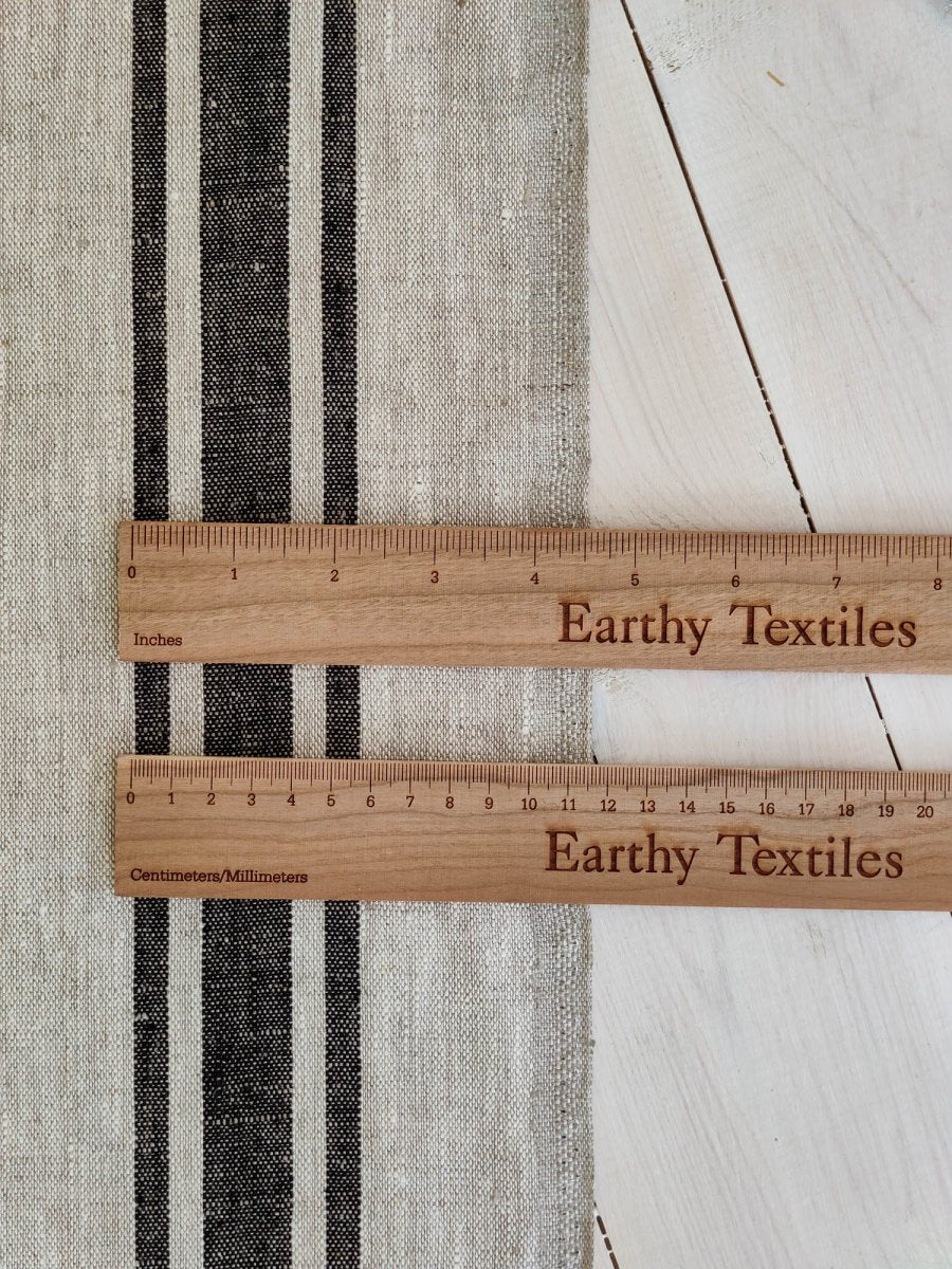 Natural with black stripes - earthytextiles