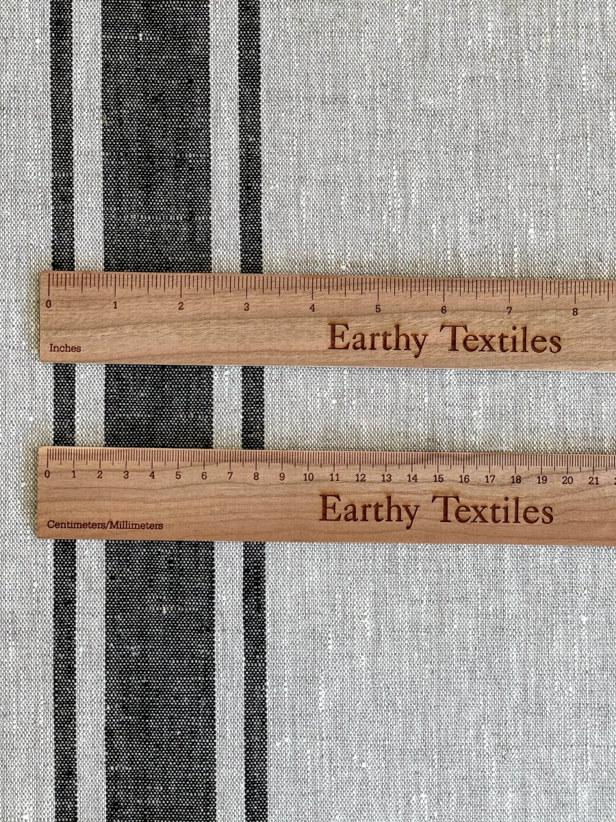 Natural with black stripes - earthytextiles