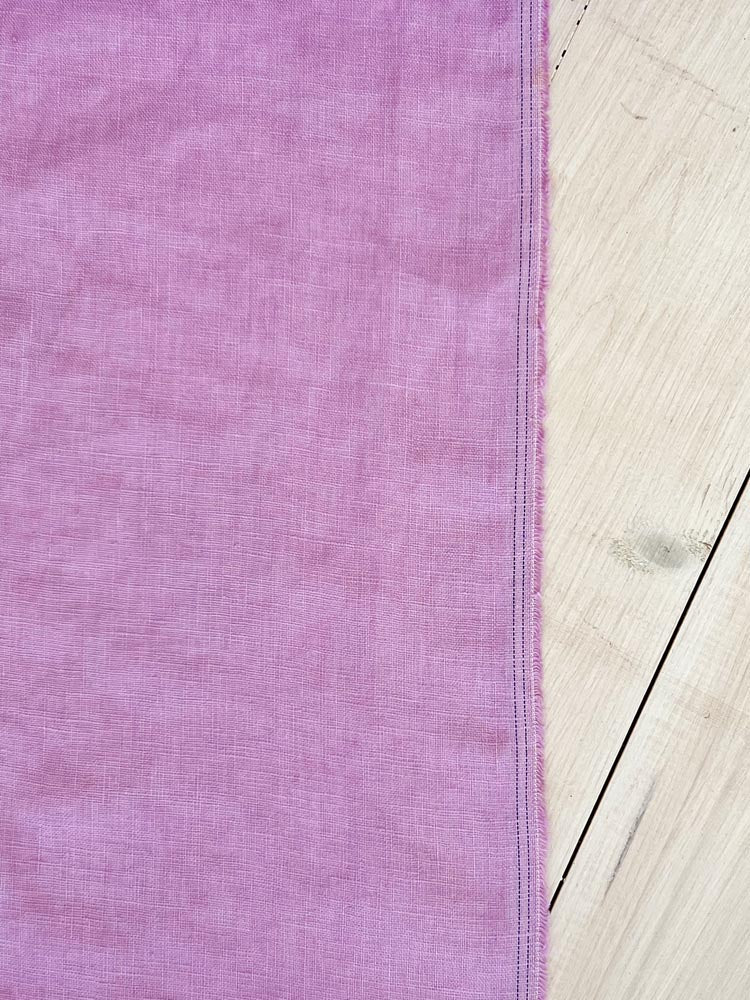 Orchid bloom linen fabric - earthytextiles