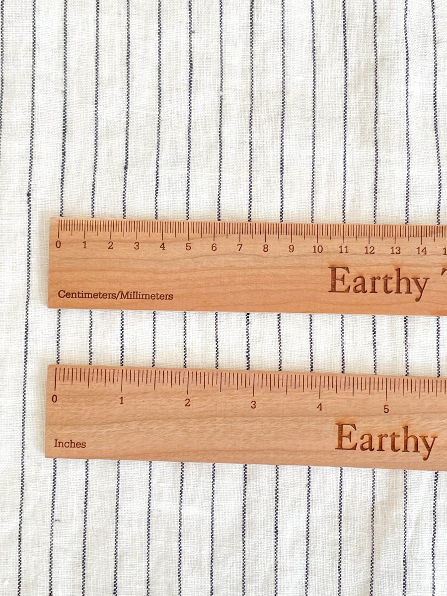 Striped linen fabric, style 3 - earthytextiles