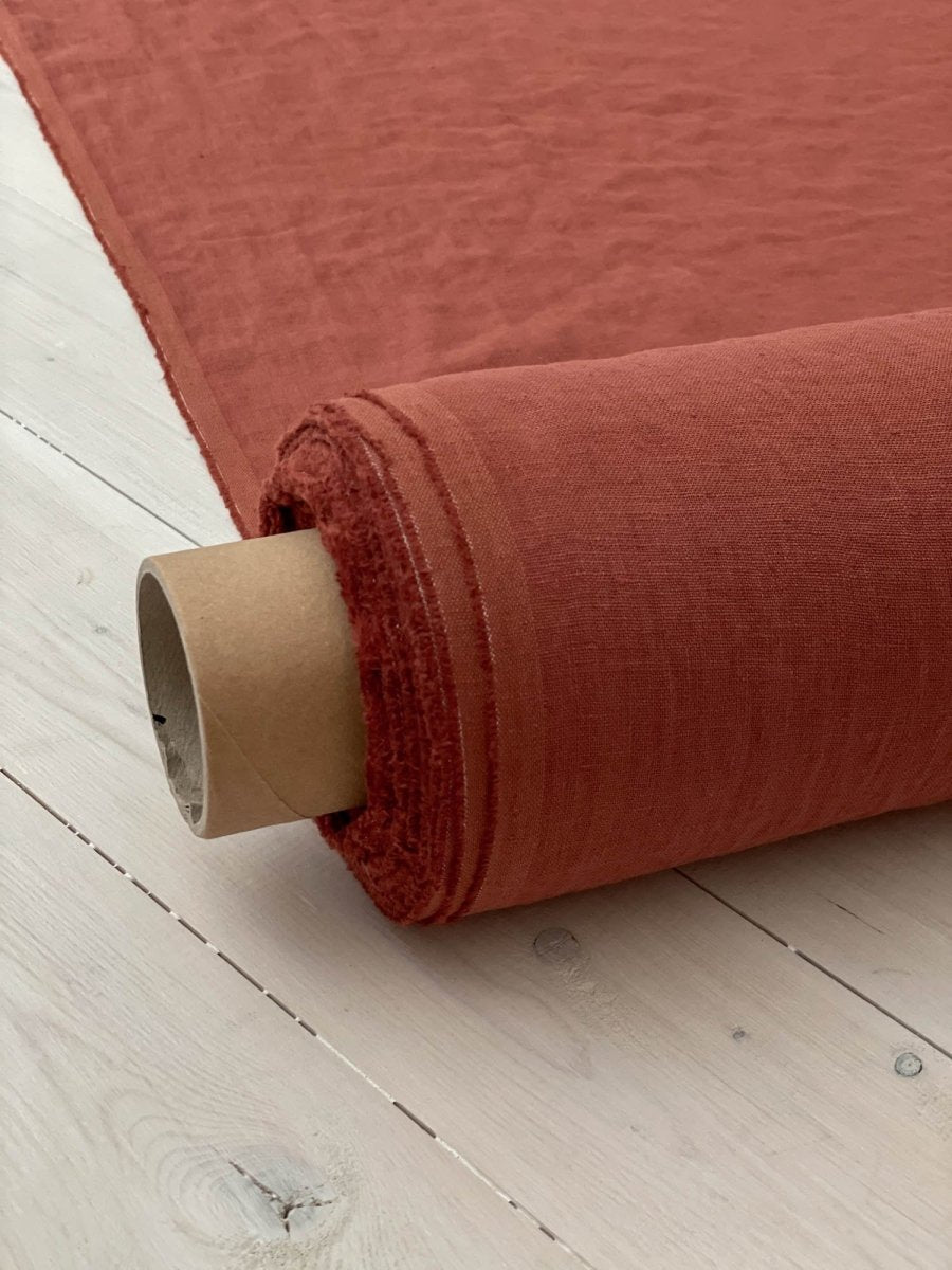 Burnt orange - earthytextiles