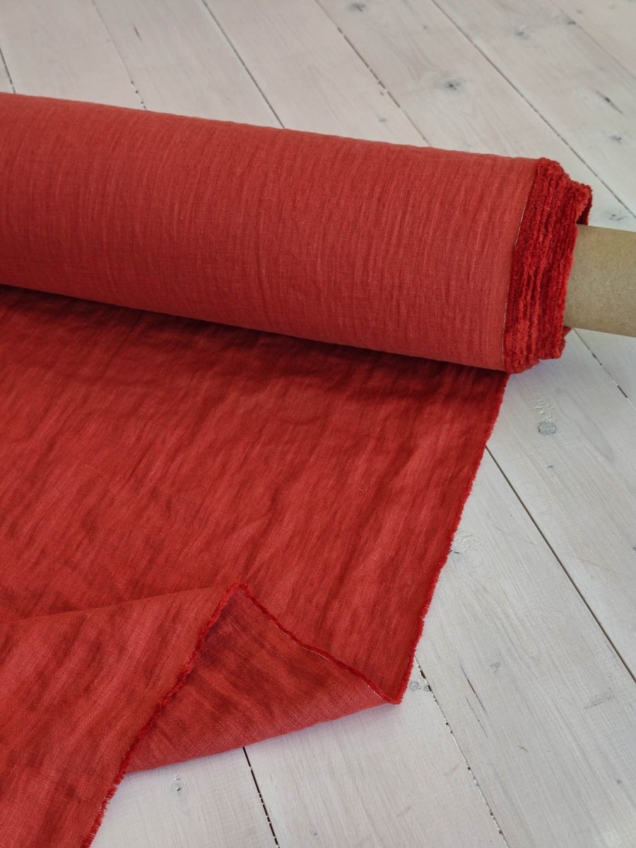 Coral red - earthytextiles