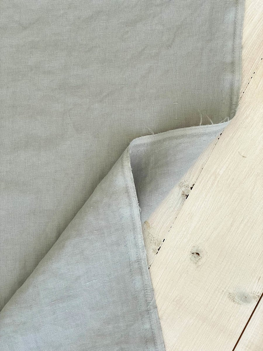 Light grey linen fabric - earthytextiles