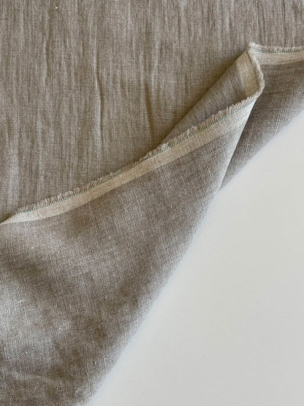 Natural (undyed) linen fabric - earthytextiles