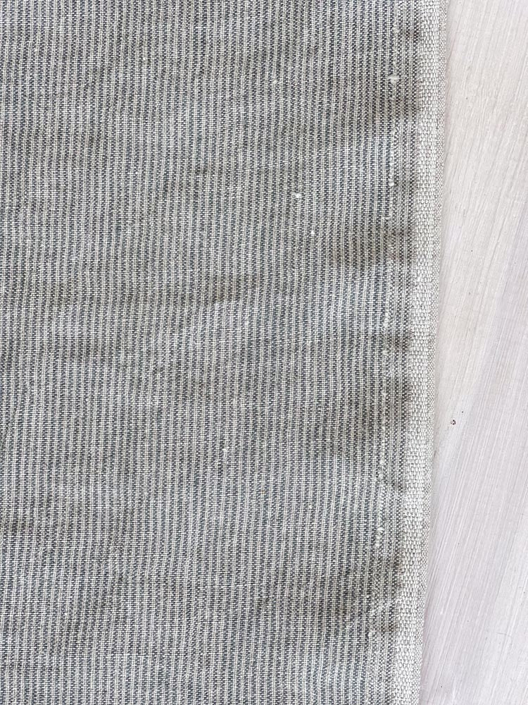 Striped linen fabric, style 6 - earthytextiles