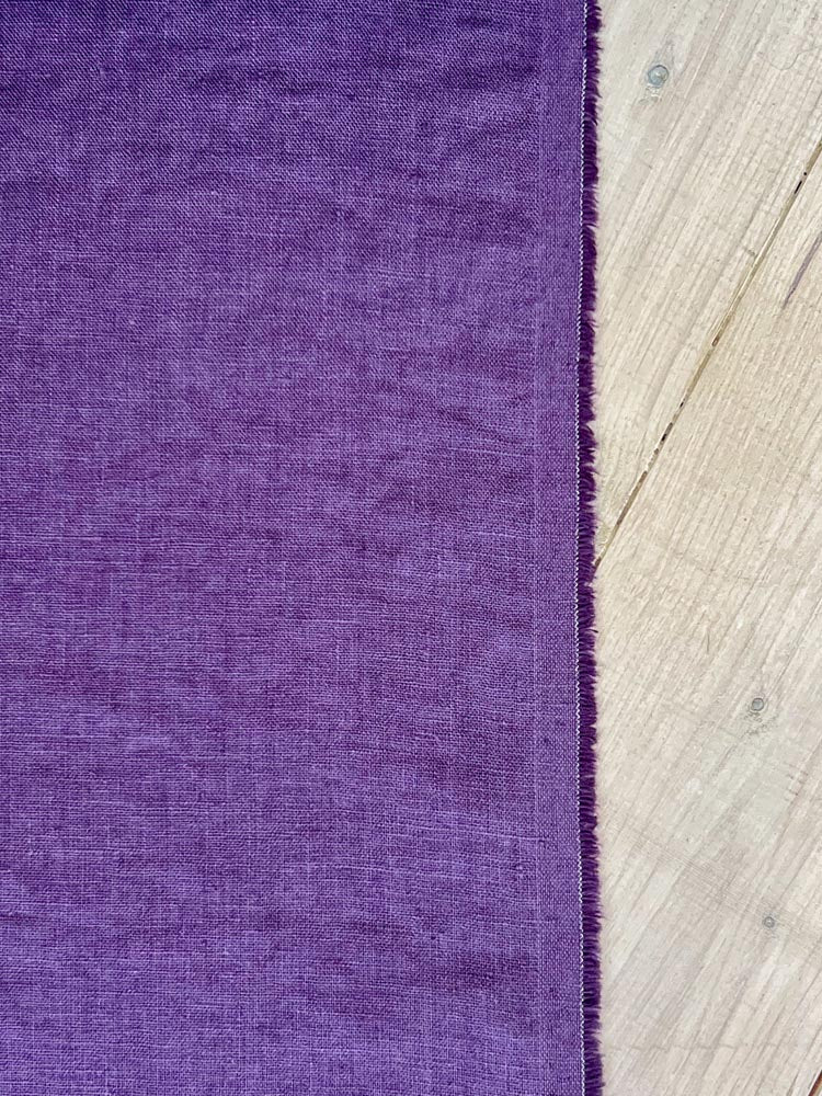 Wineberry linen fabric - earthytextiles